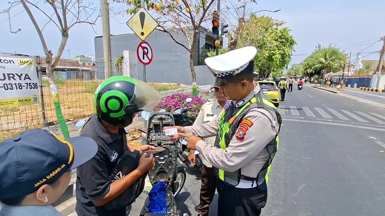 Razia Gabungan, Belasan Pengendara Menunggak Pajak Terjaring