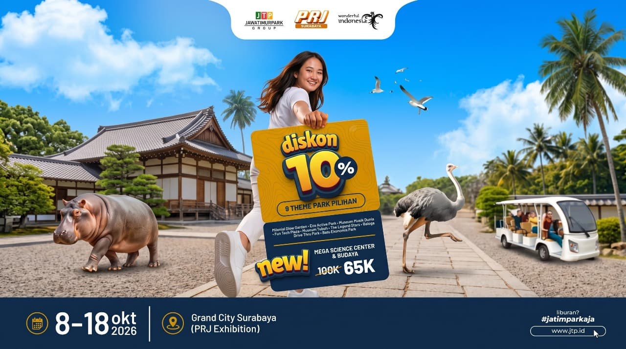 Cuma Rp65 Ribu! Mega Science Center dan 9 Destinasi Jatim Park Tebar Promo di PRJ Surabaya