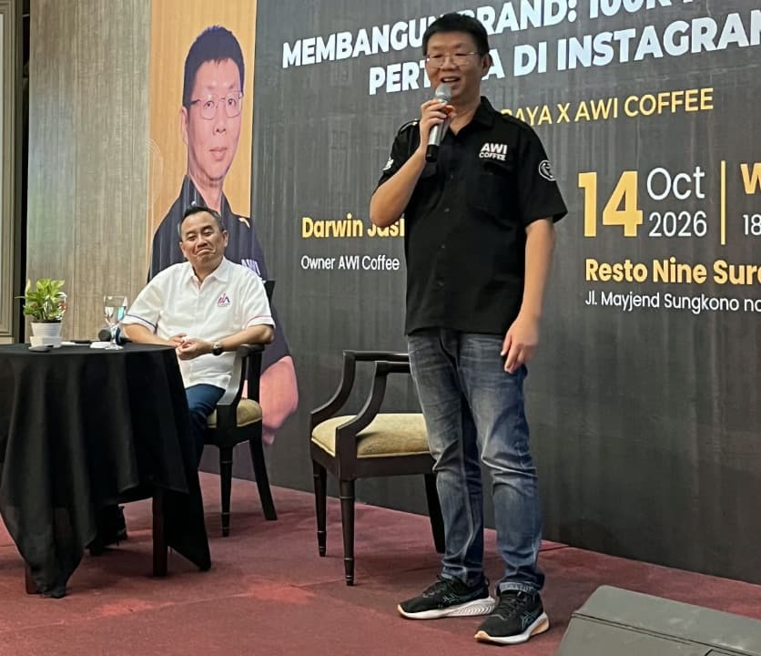 Peringati HUT ke-37, AMA Surabaya Hadirkan Owner AWI Coffee dalam Seminar Strategi Membangun Brand di Instagram