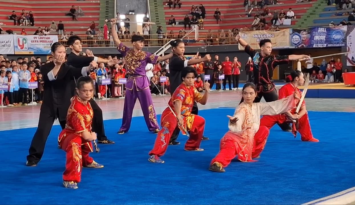 Kejurprov Wushu Jatim dan Open Nasional di Kediri Diikuti 1.306 Atlet