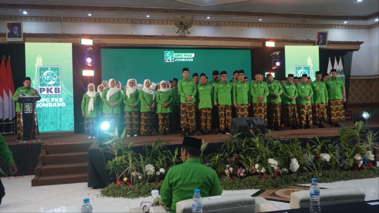 Dikukuhkan, PKB Jombang Targetkan Raih 16 Kursi DPRD di Pemilu 2029
