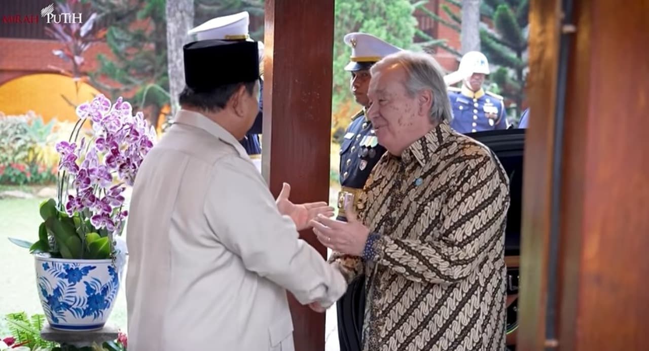Puji Kepemimpinan Prabowo,  Sekjen PBB melawat ke Indonesia dalam Kunjungan kenegaraan