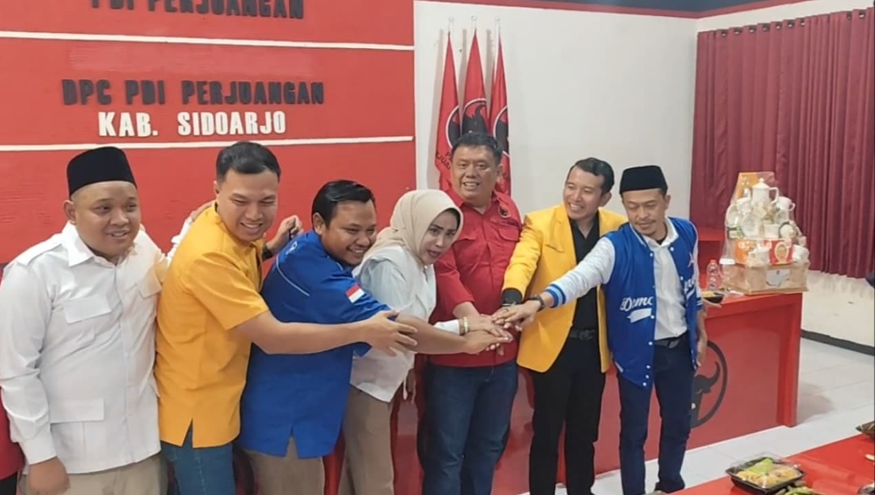Momen Sumpah Pemuda, 4 Parpol di Sidoarjo Gelar Pertemuan Tertutup di Kantor PDI-P: Bahas Banjir hingga Pengangguran