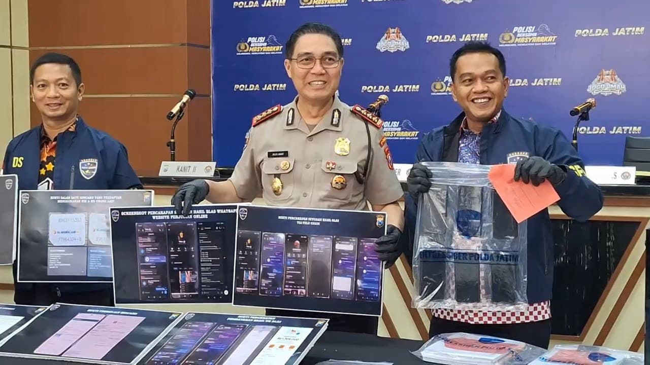 Polda Jatim Bongkar Manipulasi Data NIK dan Bisnis Promosi Judi Online Jaringan Kamboja