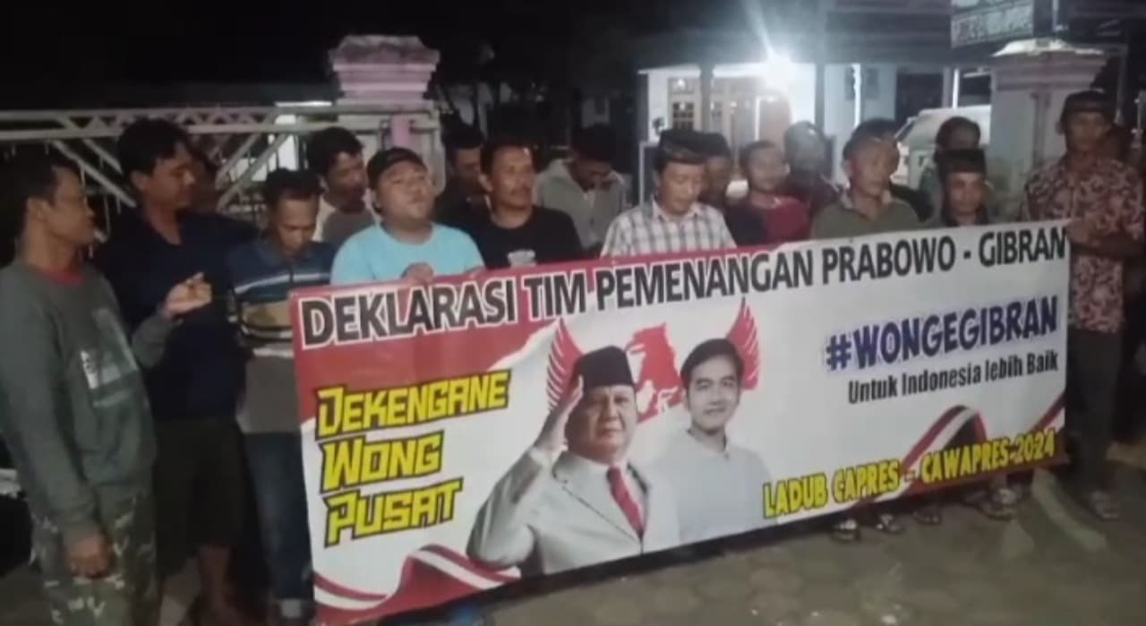 Deklarasi Relawan Prabowo Gibran Bermunculan di Kabupaten Malang