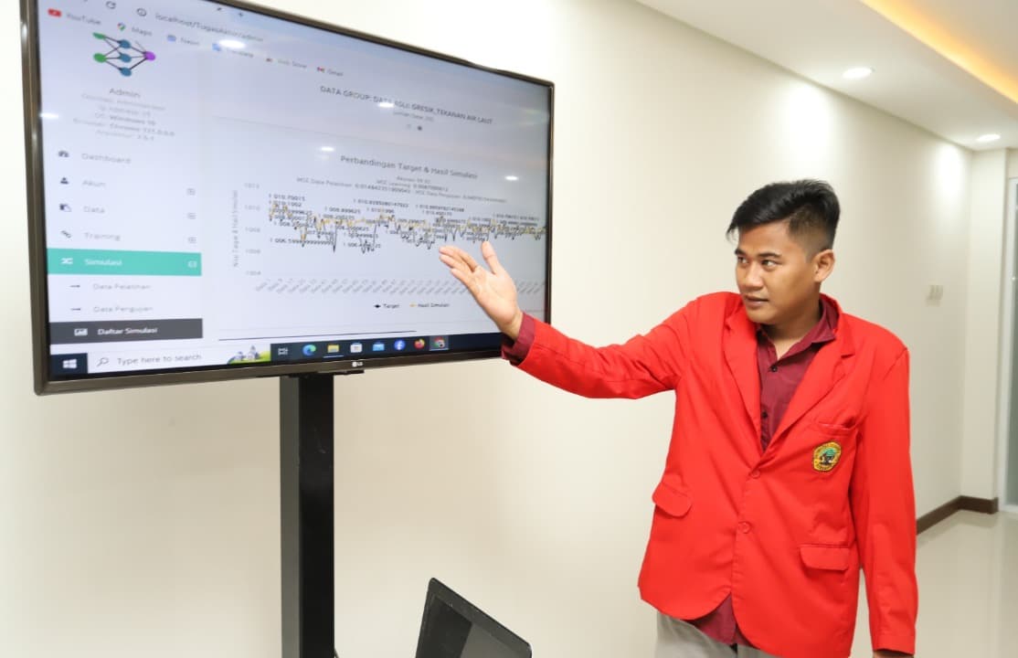 Gunakan Algoritma ANN, Mahasiswa Untag Surabaya Ciptakan Program Prediksi Cuaca