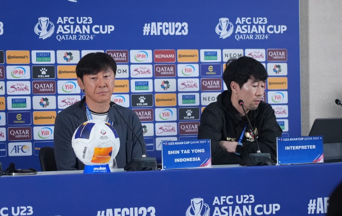 Shin Tae-yong Kecewa Kepemimpinan Wasit dalam Duel Timnas Indonesia U-23 vs Qatar