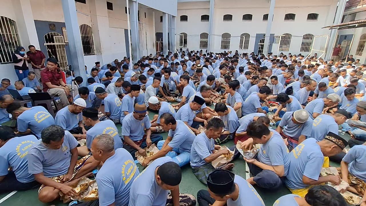 Sambut Ramadhan, Lapas Mojokerto Gelar Tradisi Megengan