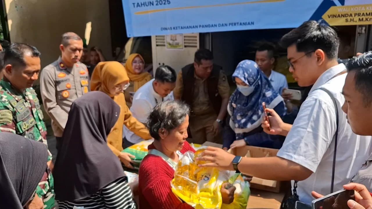 Gerakan Pangan Murah Serentak Disambut Antusias Warga Kota Kediri