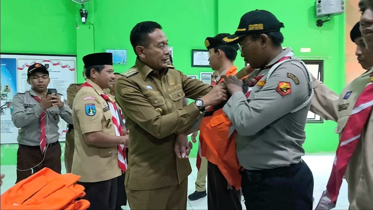 111 Pramuka Malang Diterjunkan Jaga Ketertiban Nataru, Siaga Hingga Malam