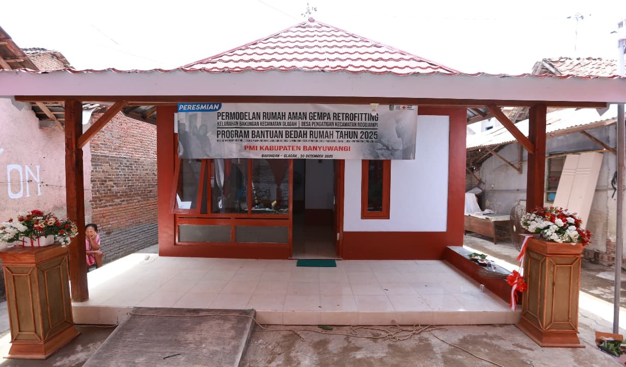 Pemkab Banyuwangi dan PMI Kolaborasi Bedah Rumah dengan Metode Tahan Gempa