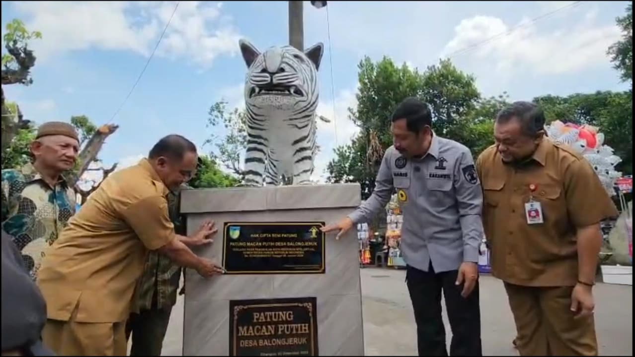 Sah! Hak Cipta Patung Macan Putih Kediri Kini Tercatat Hukum Negara