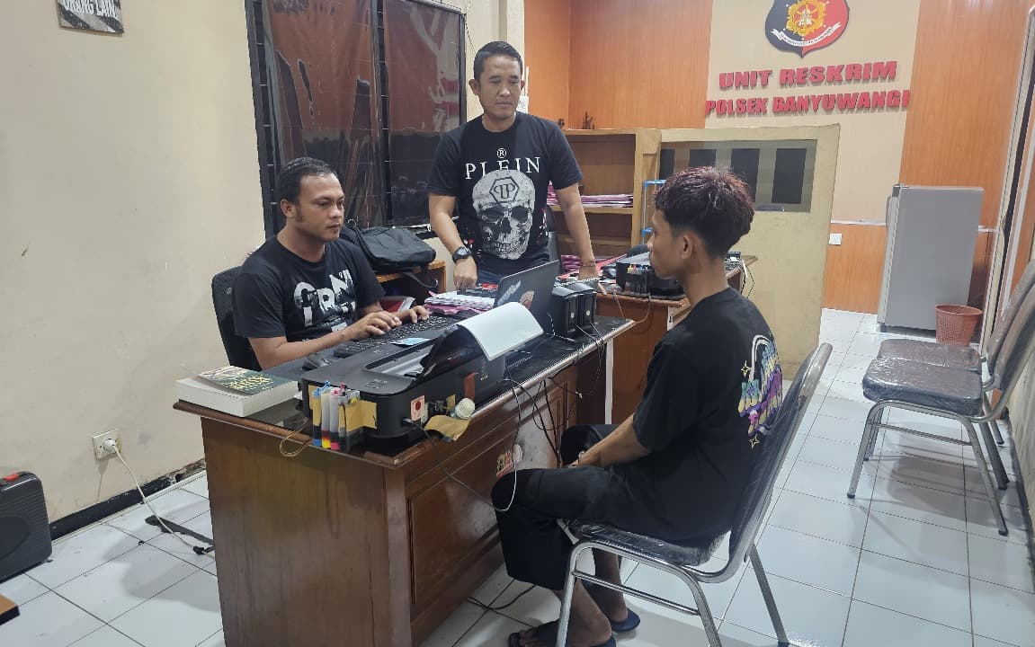 Polisi Bekuk Pelaku Pencurian Motor Pegawai Cafe di Pantai Boom Banyuwangi