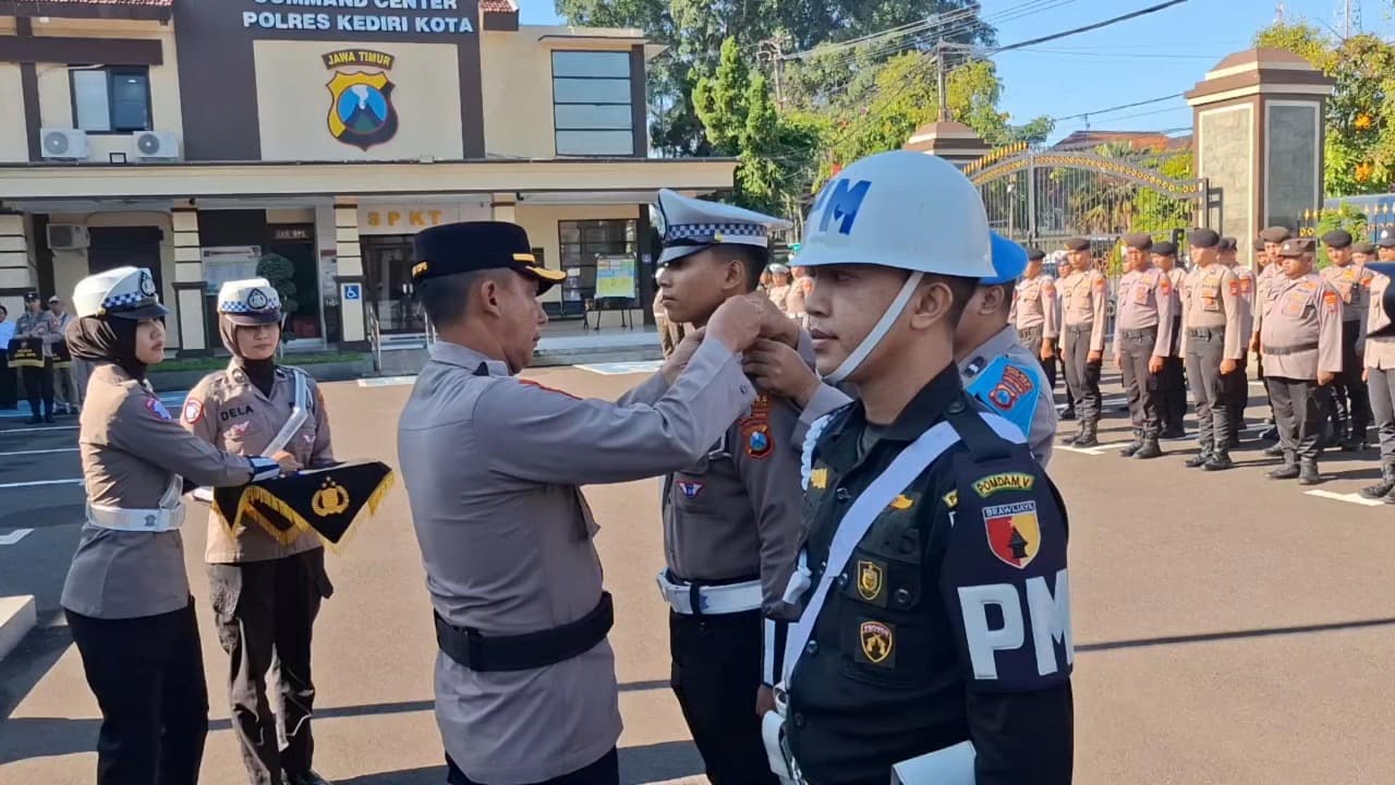 Polres Kediri Kota Gelar Apel Pasukan Operasi Keselamatan 2026