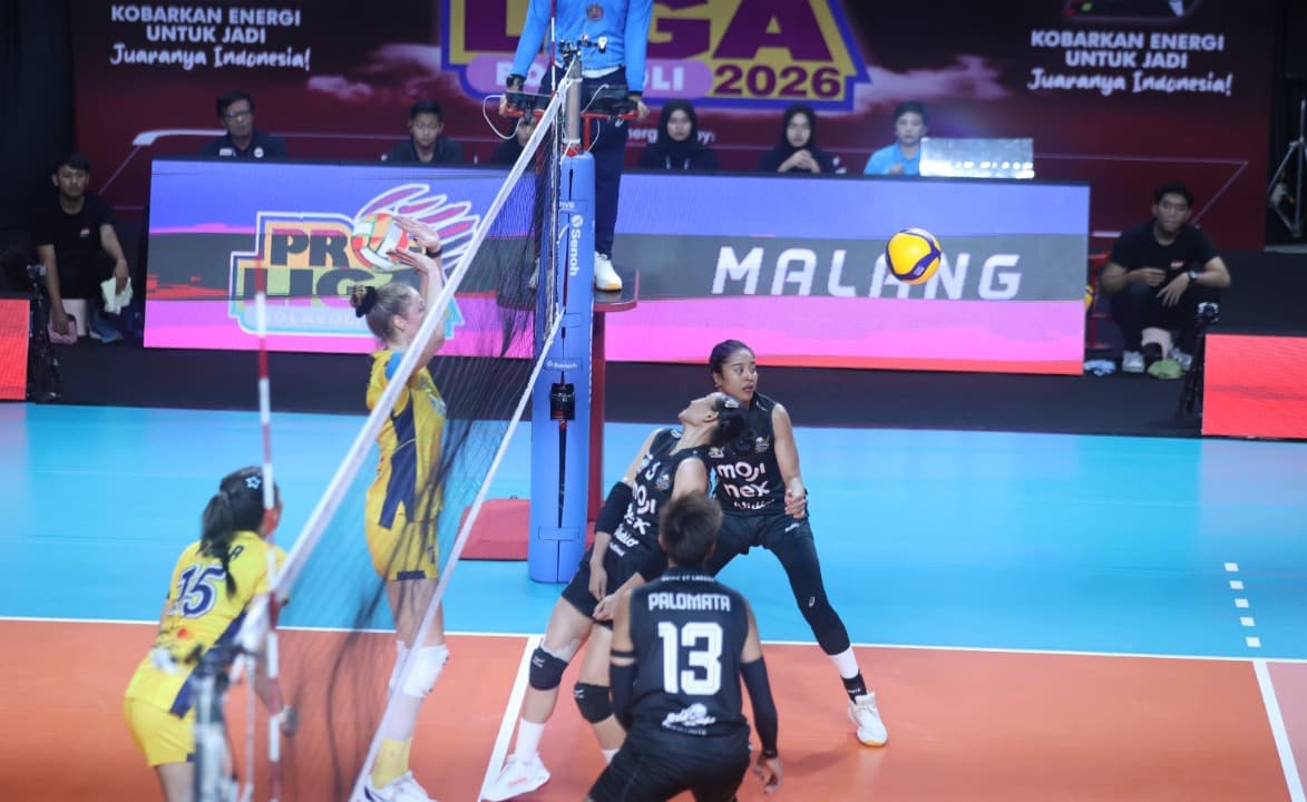 Livin Mandiri Bangkit! Hajar Falcons dalam Tiga Set Langsung