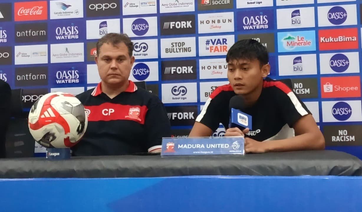 Riski Afrisal Minta Maaf Usai Madura United Kalah dari Persijap