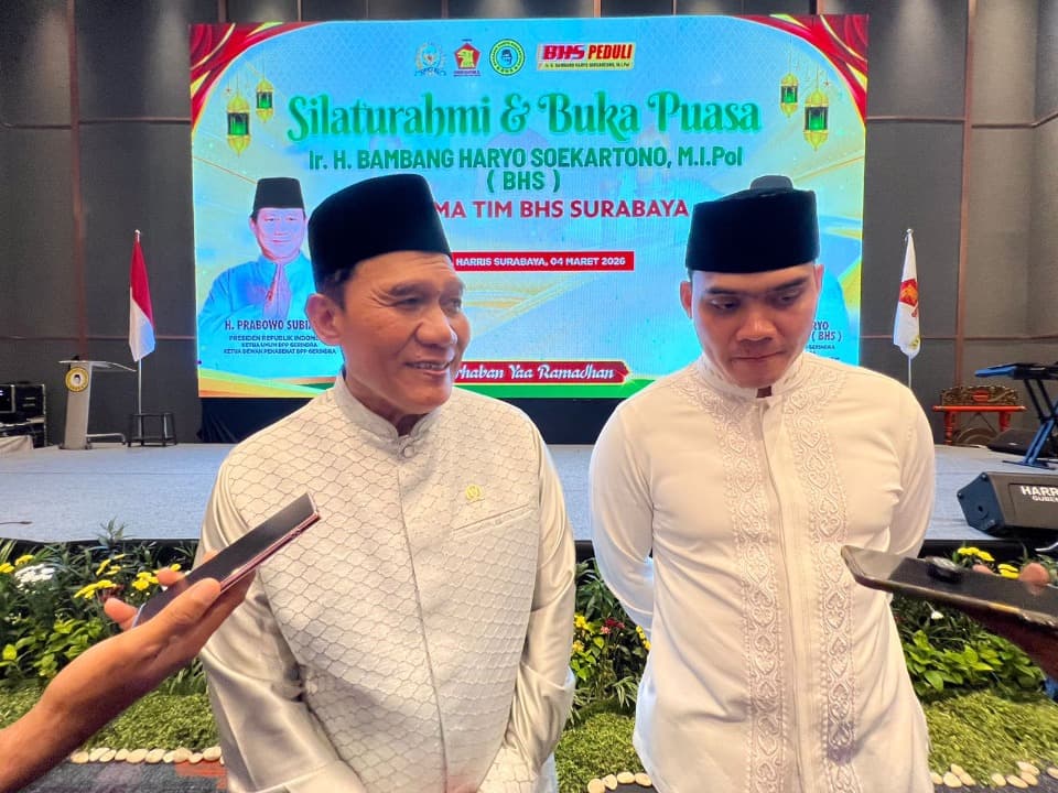 BHS Minta Kader Gerindra di Surabaya Turut Sukseskan Program Presiden Prabowo
