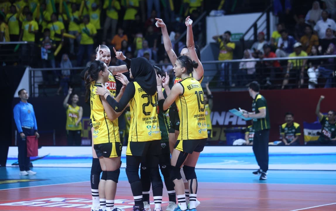 Gresik Phonska Plus Tunjukkan Taringnya Bungkam Popsivo Polwan 3-0