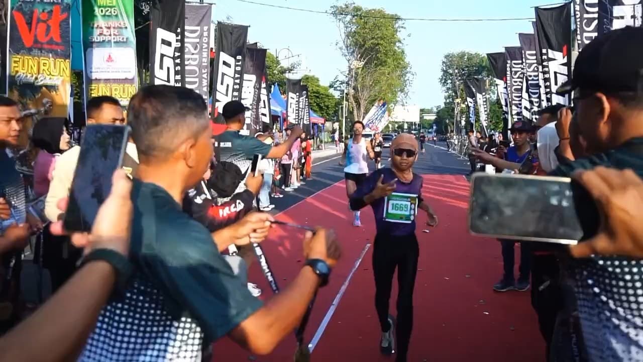 Pelari Cilik Asal Jember Juarai Fun Run Halbi 2026 di Probolinggo