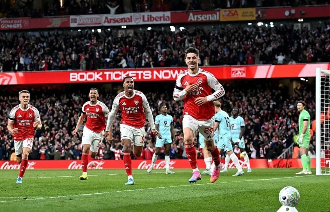 Hasil Liga Inggris: Susah Payah Kalahkan Burnley, Arsenal Selangkah Lagi Raih Gelar Juara