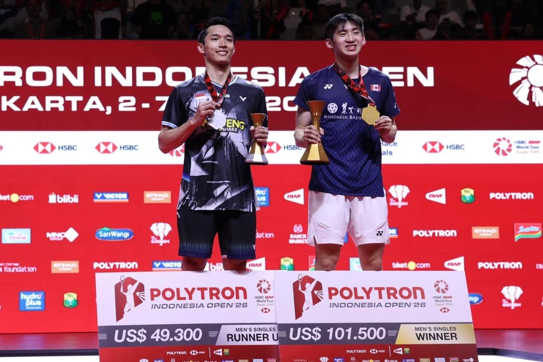 Daftar Juara Indonesia Open 2026: Jonatan Christie dan Raymond/Joaquin Runner Up, Indonesia Nirgelar Lagi