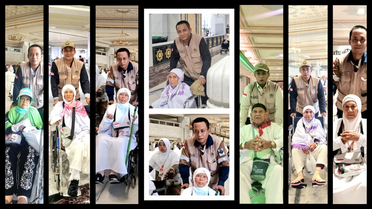 Kisah Petugas Haji Dorong 25 Jemaah Haji Lansia dan Risti Saat Tawaf Ifadah dan Sa'i