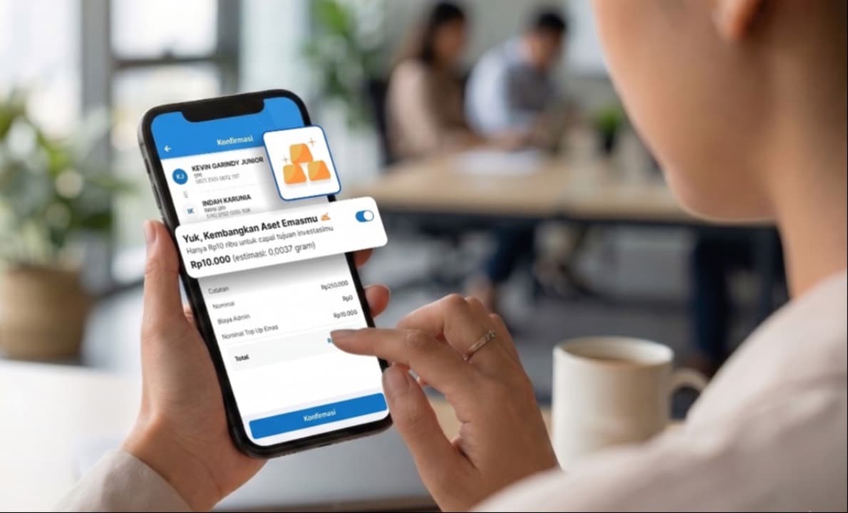 Transfer Sambil Investasi! BRImo Hadirkan Fitur 'Toggle' Nabung Emas Otomatis Mulai Rp10 Ribu