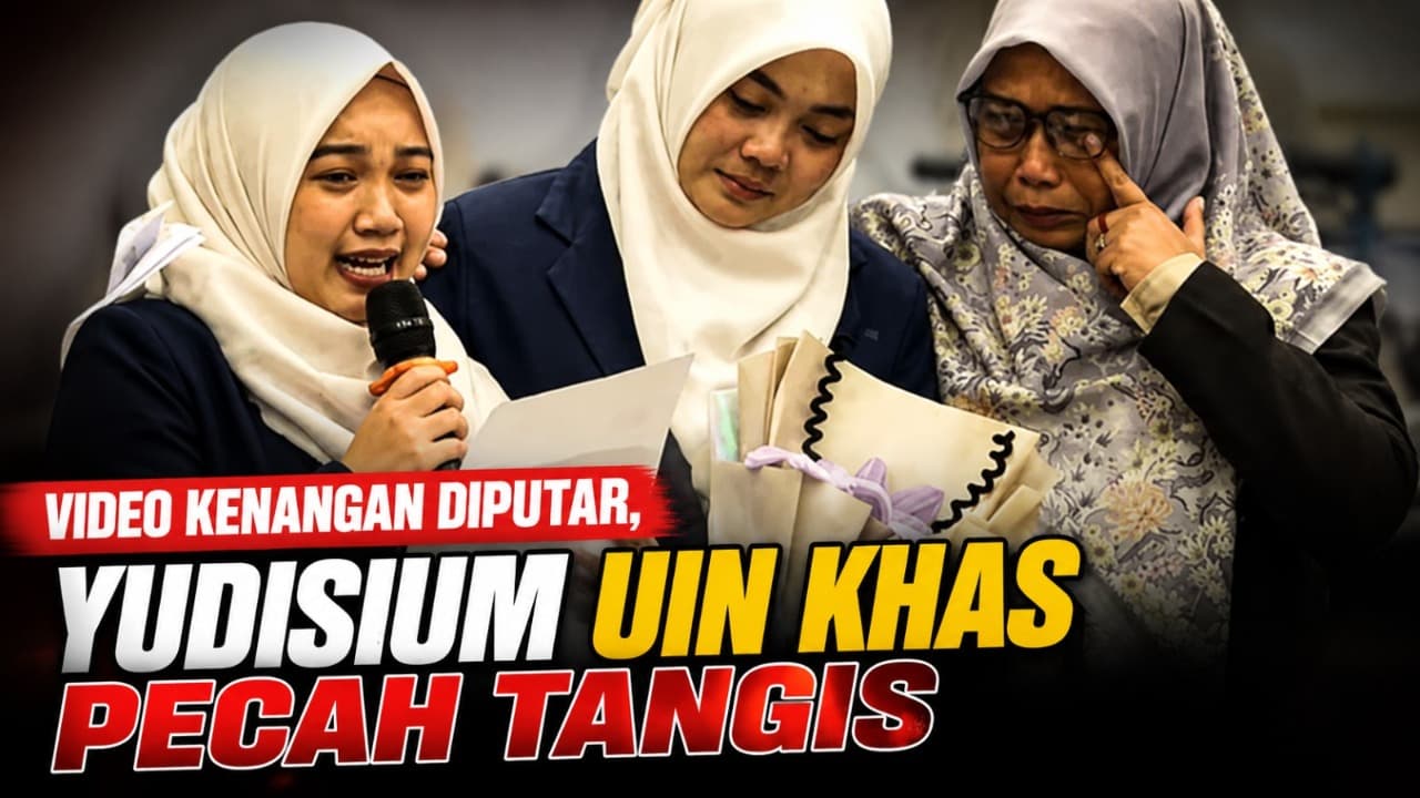 Video Kenangan Diputar, Yudisium Sarjana S1 XXXIV Fakultas Dakwah UIN KHAS Pecah Tangis