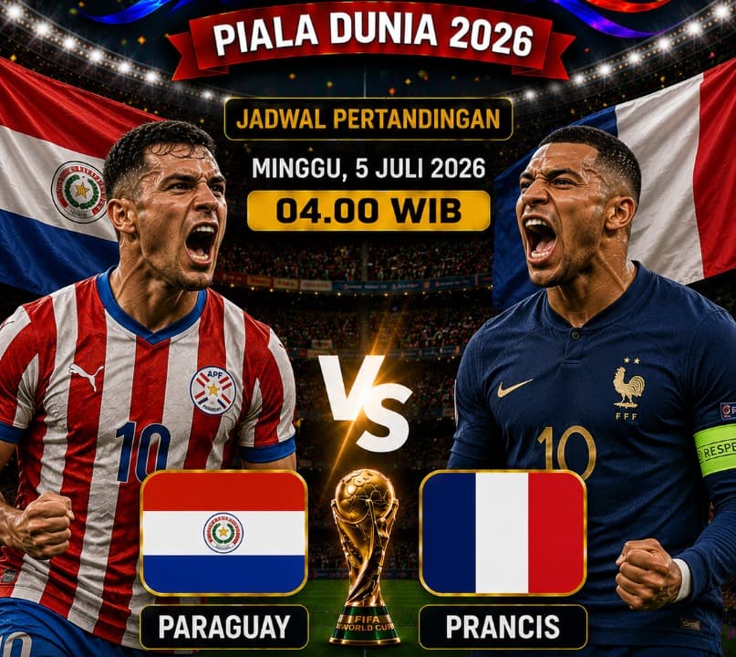 Mbappe Jadi Penentu! Prancis Singkirkan Paraguay 1-0, Les Bleus Melaju ke Perempat Final Piala Dunia 2026