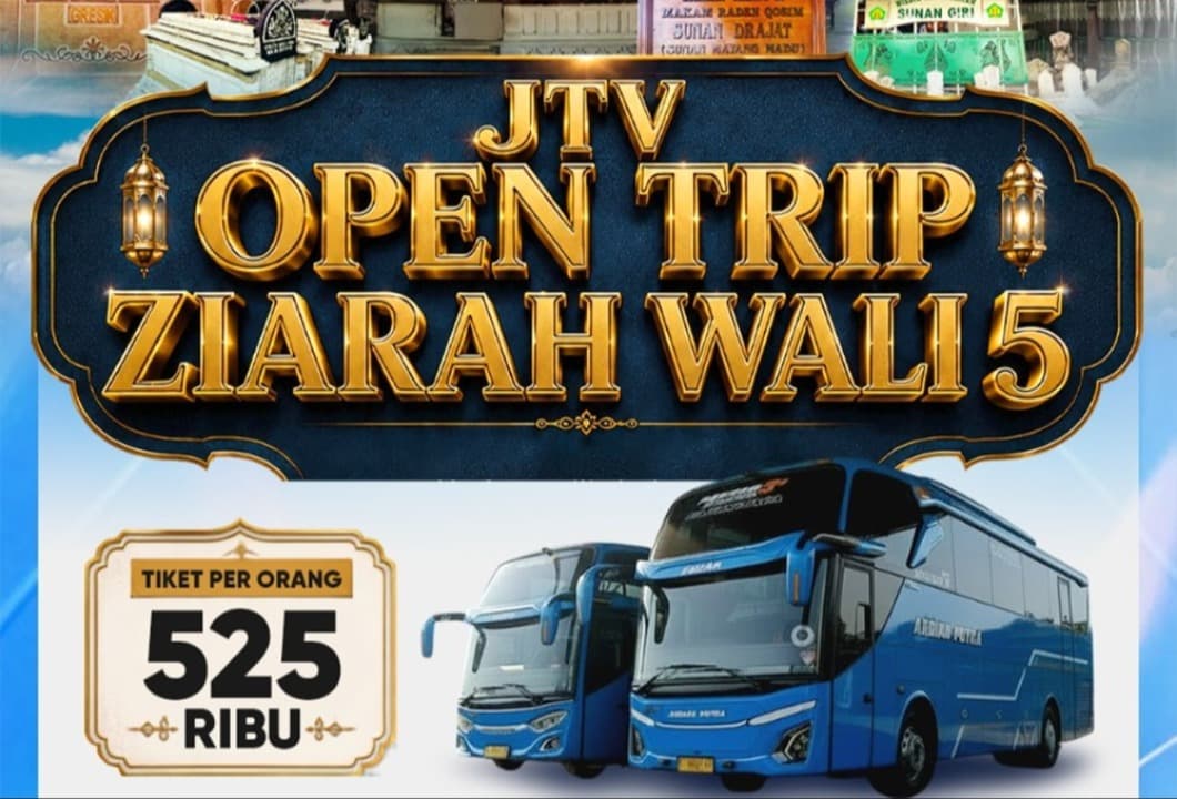 Ajak Pemirsa Berwisata Religi, JTV Gelar "Open Trip Ziarah Wali 5" dengan Fasilitas Premium