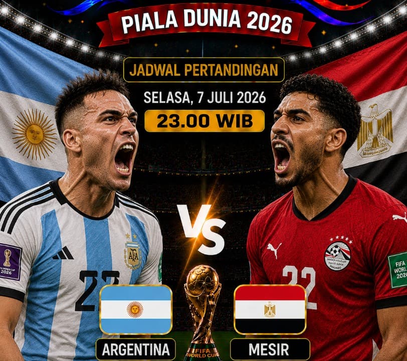 Dramatis! Argentina Bangkit dari Ketertinggalan Dua Gol, Singkirkan Mesir 3-2 dan Lolos ke Perempat Final Piala Dunia 2026