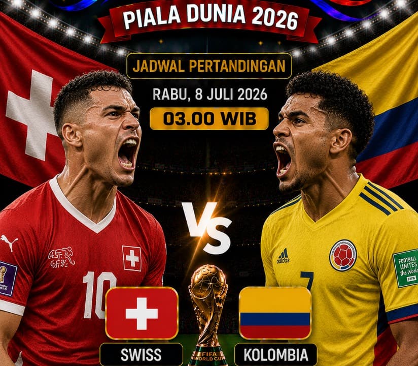 Swiss Menang Adu Penalti atas Kolombia, Gregor Kobel Jadi Pahlawan Antar ke Perempat Final Piala Dunia 2026