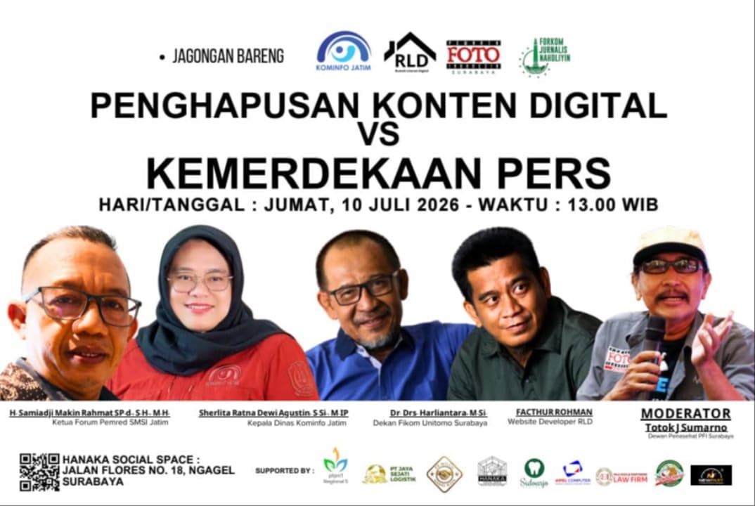 RLD Ajak Publik Bahas Penghapusan Konten Digital dan Kemerdekaan Pers