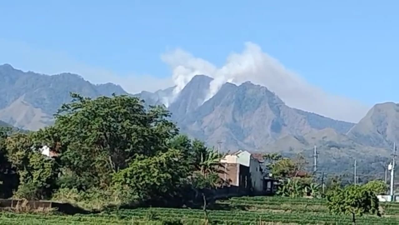 Tahura Raden Soerjo Terbakar, Asap Muncul di Pegunungan Anjasmoro Mojokerto