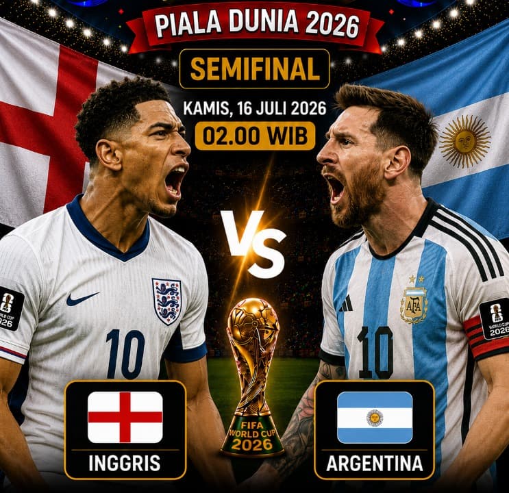 Argentina Comeback Dramatis! Taklukkan Inggris 2-1, La Albiceleste Tantang Spanyol di Final Piala Dunia 2026