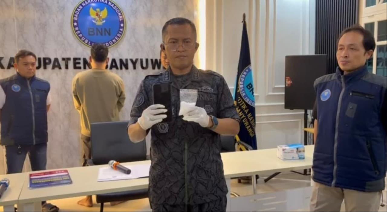 BNNK Banyuwangi Tangkap Residivis Bawa Sabu 40 gram, Pelaku Diduga Jaringan Antar Kota