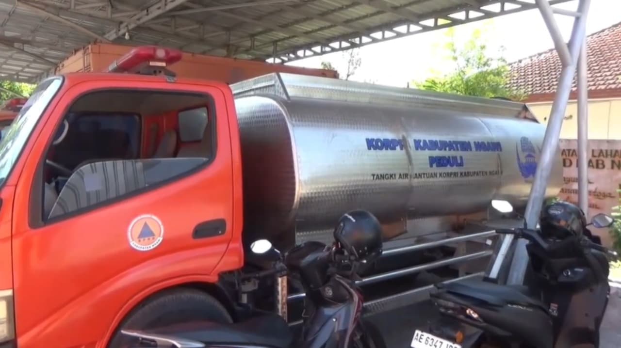 Hadapi Ancaman Kekeringan, BPBD Ngawi Pastikan Distribusi Air Bersih Siap Dilakukan