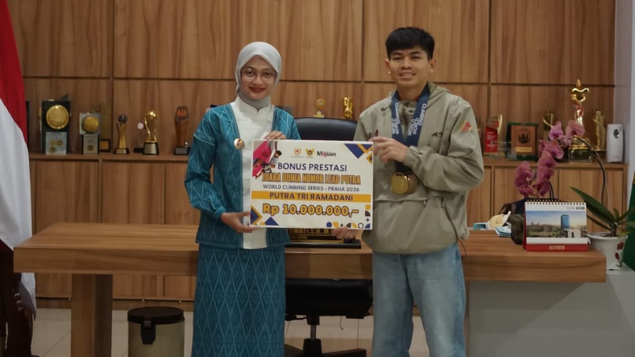 Bonus Rp10 Juta dan Fasilitas Baru untuk Panjat Tebing, Kado Spesial untuk Putra Tri Ramadani Pasca-Pulang dari Prancis