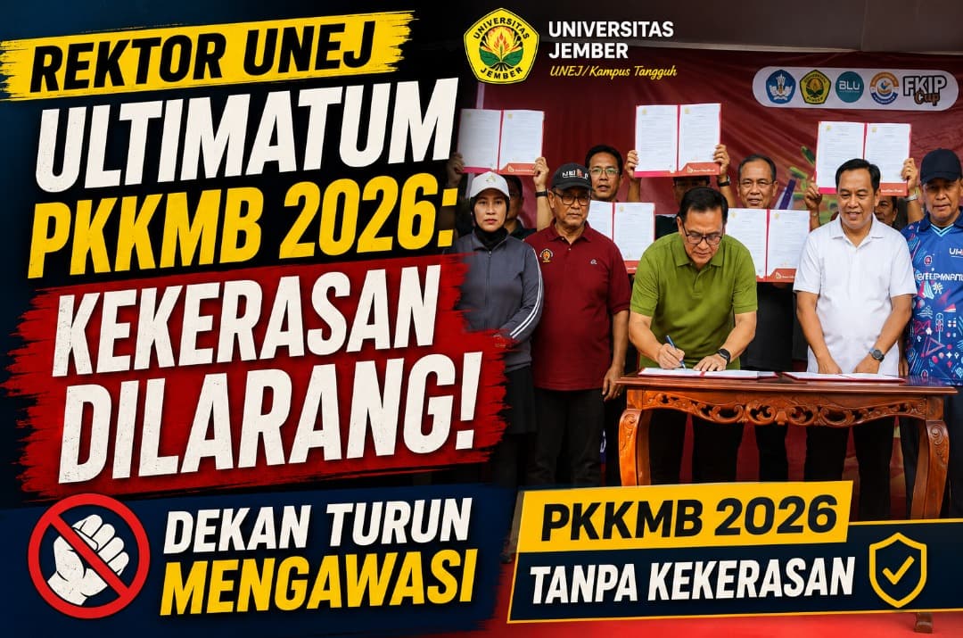 Rektor UNEJ Ultimatum PKKMB 2026: Kekerasan Dilarang, Dekan Turun Mengawasi