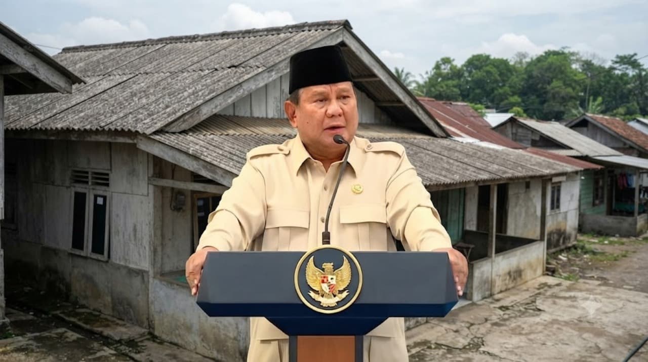 Prabowo Usul Atap Rumah Kembali Pakai Ijuk, Sebut Seng Berbahaya bagi Paru-paru