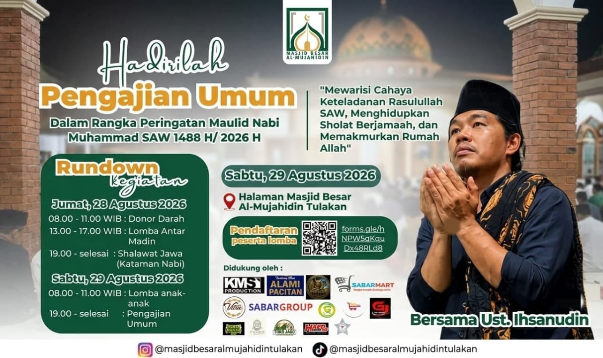 Peringati Maulid Nabi, Remaja Masjid Besar Tulakan Gelar Donor Darah hingga Lestarikan Tradisi Khataman Nabi