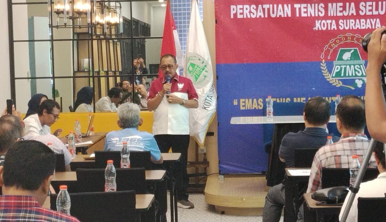 Wawali Armuji Terpilih Secara Aklamasi Sebagai Ketua PTMSI Kota Surabaya