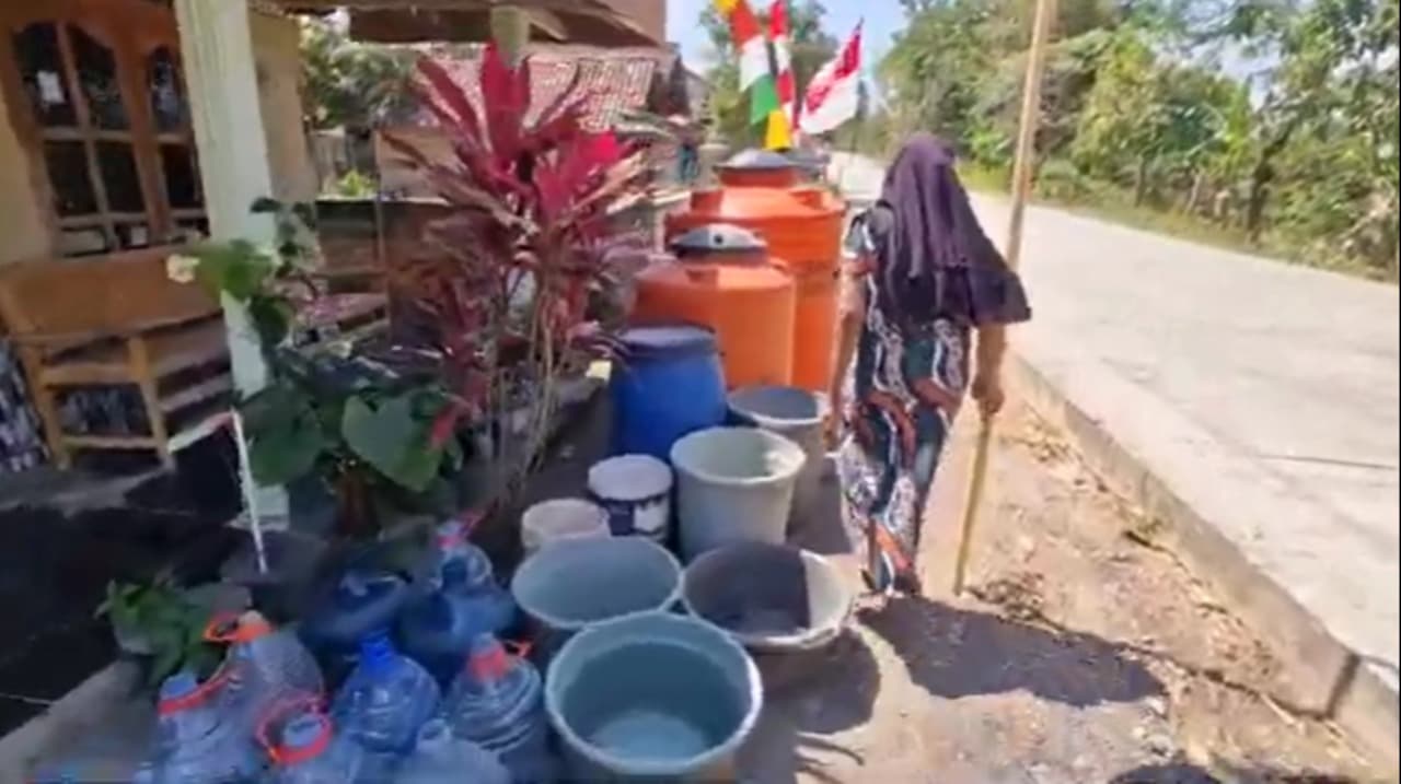 Kekeringan Landa Dusun Dungus Ponorogo, Warga Kesulitan Air Bersih