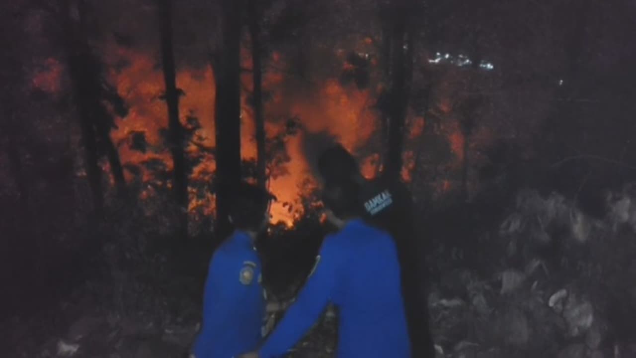Hutan Jati Arak-Arak Terbakar, Api Meluas