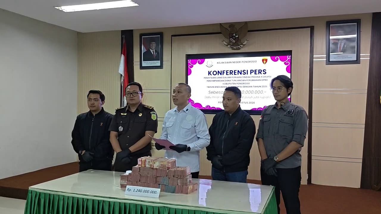Kejari Sita Uang Rp1,24 Miliar dari Kasus Dugaan Korupsi Tunjangan Perumahan DPRD