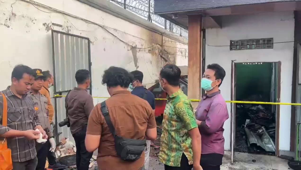 Polisi Selidiki Penyebab Kebakaran Aula Lapas Ngawi