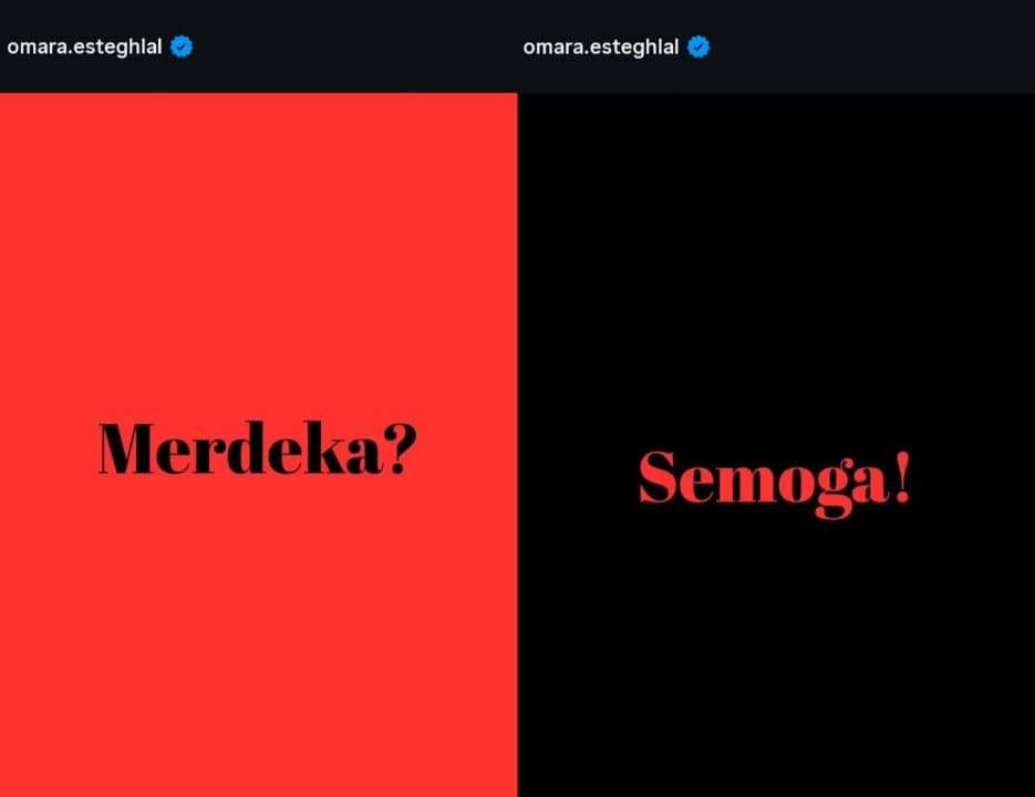 Sampaikan Kritik Reflektif di Hari Kemerdekaan RI, Omara Esteghlal Pertanyakan Makna Kebebasan Saat Ini