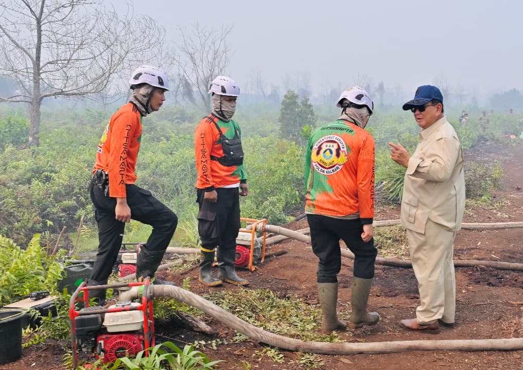 Prabowo Ambil 5 Kebijakan Tangani Kebakaran Hutan di Kalimantan