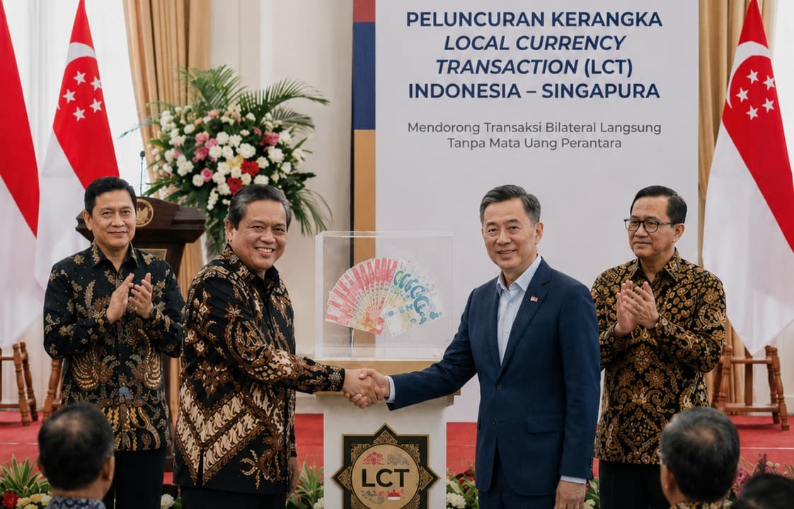 Lepas USD, RI-Singapura Transaksi Pakai Mata Uang Lokal