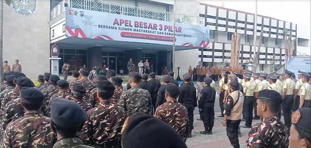 Jogo Tulungagung! Plt Bupati Kumpulkan Pesilat hingga Ojol Teken Deklarasi Damai